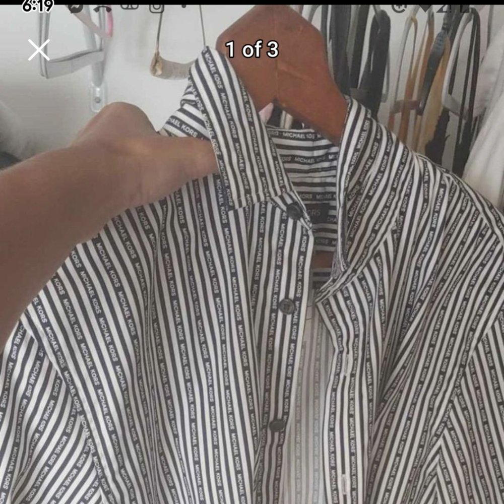 Michael Kors button up dress shirt NEW W TAGS
